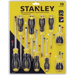 JUEGO DESTORNILLADORES X 10 PZS BASIC STANLEY STMT66676-840