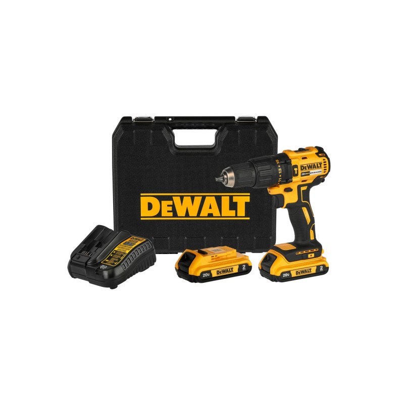 KIT TALADRO PERCUTOR 1/2 20V 2 BAT CARG DEWALT DCD7781D2-B3