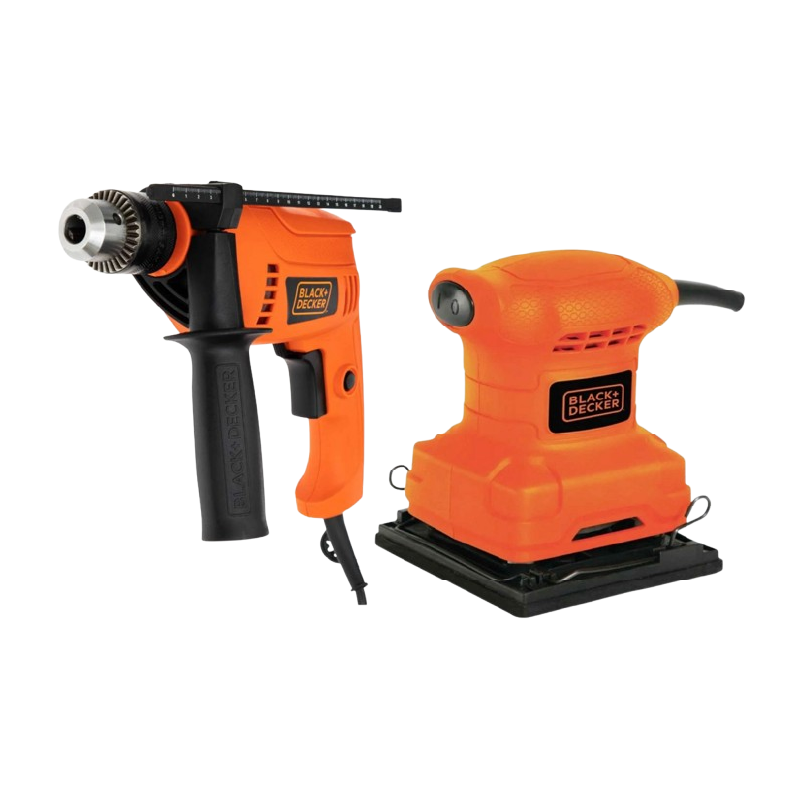 COMBO LIJADORA BS200+TALADRO PER 1/2HD555K-B3 BLACK & DECKER