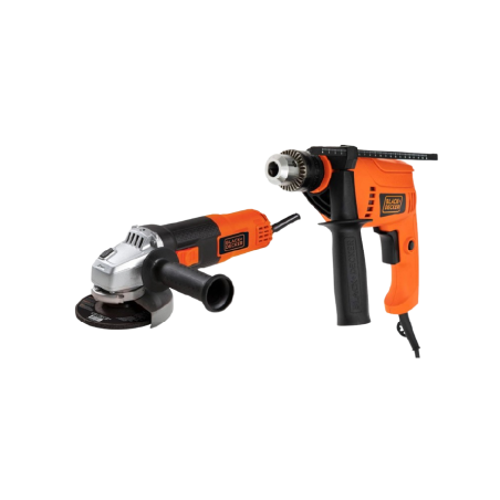 COMBO TALADRO PER ½ HD555K+PULIDORA 4 1/2 G720 BLACKDECKER