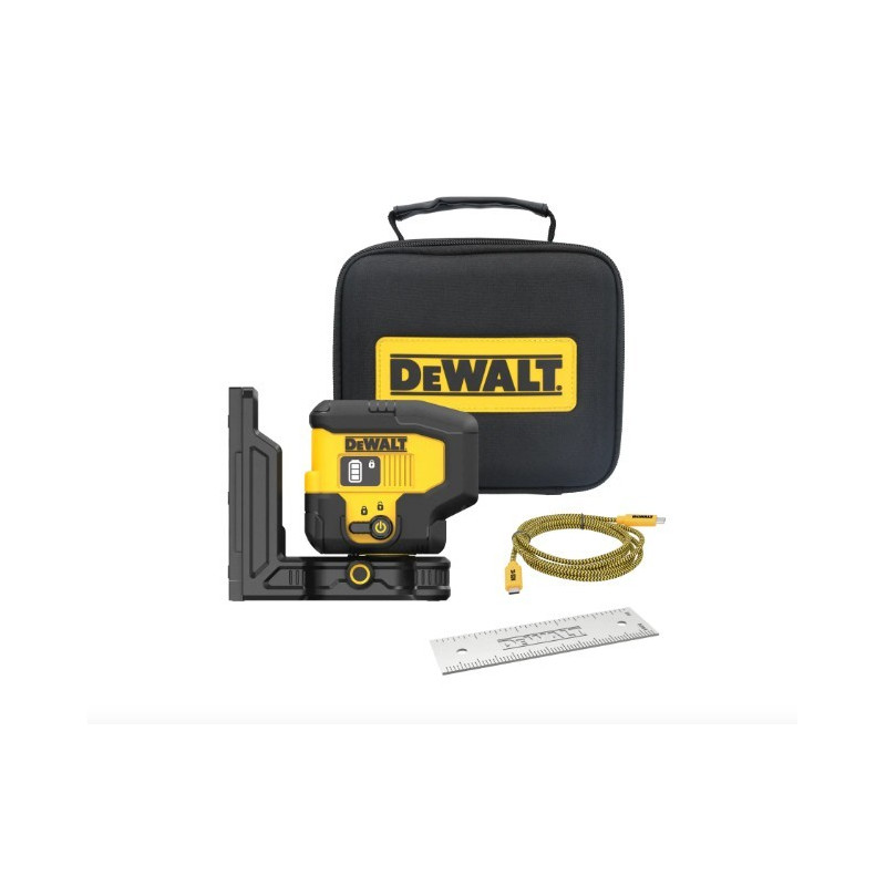 NIVEL LASER  USB 3 PUNTOS DEWALT DCLE16031GB