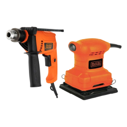 COMBO LIJADORA BS200+TALADRO PER 1/2HD555K-B3 BLACK & DECKER