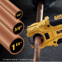 CORTADOR DE TUBOS DE COBRE DEWALT IMPACT CONNECT DWACPRIR