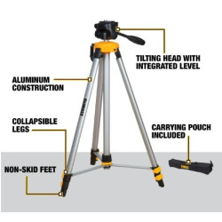 TRIPODE 1/4" X 20 PARA NIVEL LASER DEWALT DW0881T