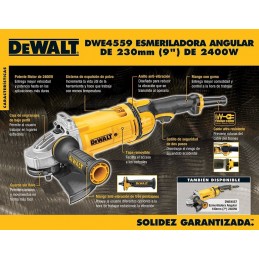 PULIDORA INDUSTRIAL 9 PULG DEWALT DWE4559-B3
