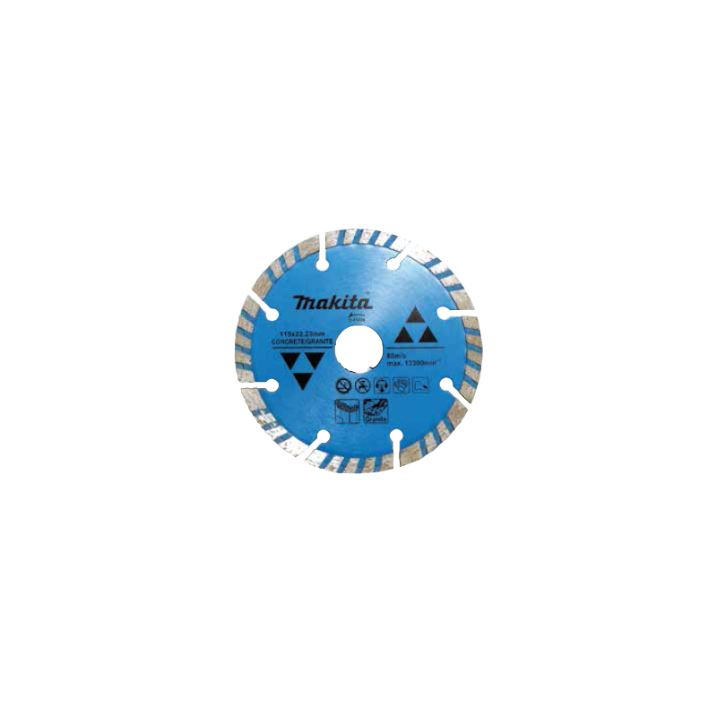 DISCO TURBO ONDA SEGMENT 4 1/2 PULG CONCRETO/GRANITO D41420