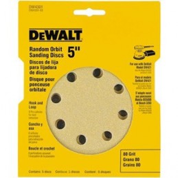 DISCO DE LIJA DEWALT 5 PULG GRANO SURTIDO DW4307